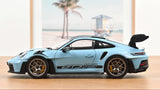 1:18 Porsche 911 (992) GT3 RS Coupe 2022 -- Gulf Blue w/Grey Wheels -- Norev