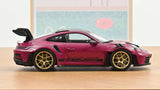 1:18 Porsche 911 (992) GT3 RS Weissach -- Ruby Star Red w/Gold Wheels -- Norev