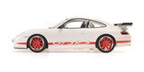 1:18 Porsche 911 (996) GT3 RS -- White w/Red Stripe -- Minichamps