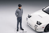 1:18 Initial D --Mazda RX-7 (FC3S) w/ Takahashi Ryosuke Figurine -- Whelart