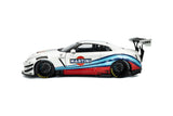1:18 Nissan R35 GTR Liberty Walk 2.0 - Martini White w/Blue/Red Stripes - Solido
