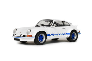 1:18 Porsche 911 Carrera RSR 1973 -- White / Blue Stripes -- Solido