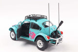 1:18 Volkswagen Beetle Baja -- Turquoise Blue/Pink -- Solido