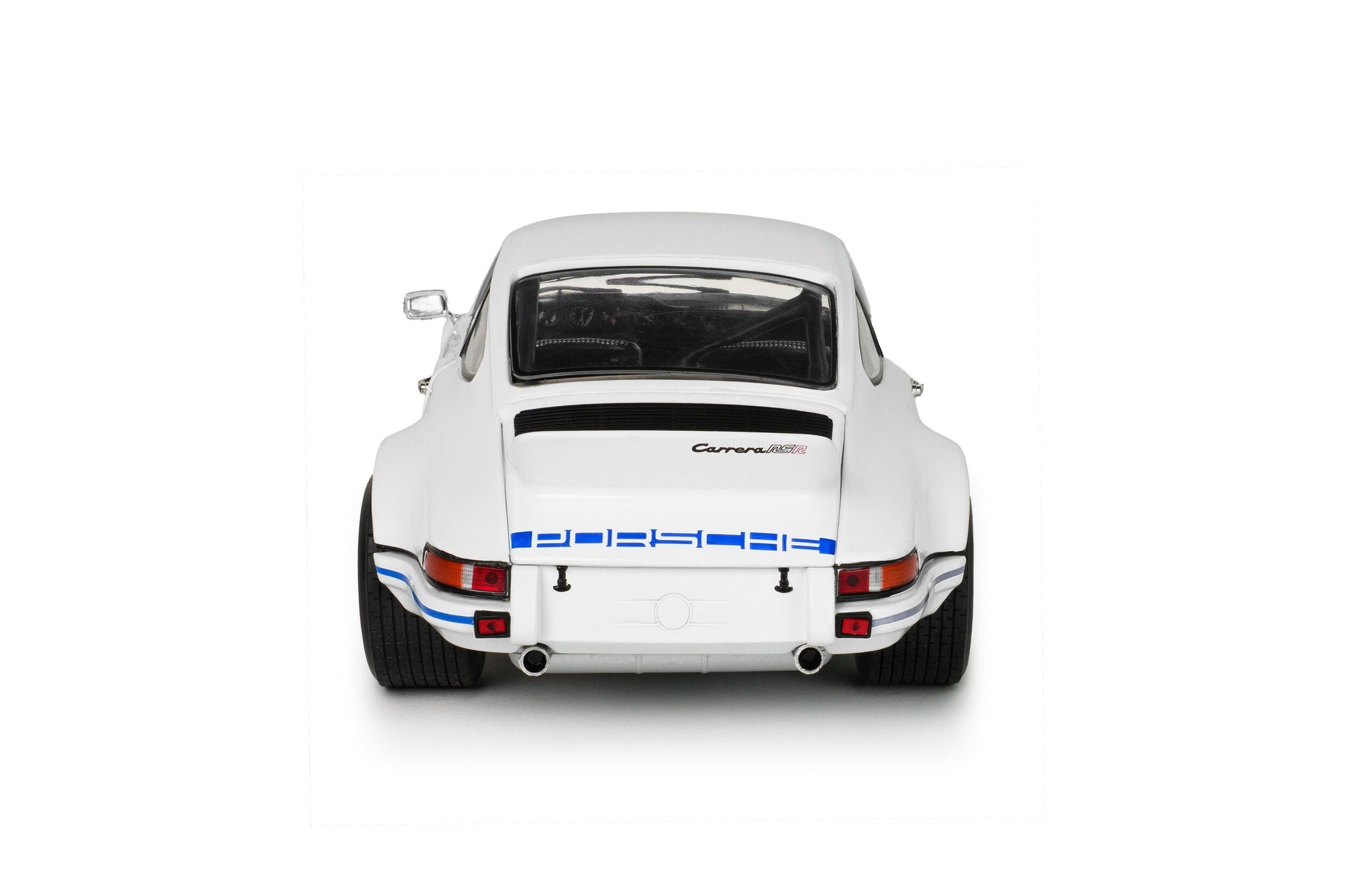 1:18 Porsche 911 Carrera RSR 1973 -- White / Blue Stripes -- Solido
