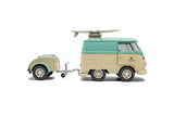 1:18 Volkswagen Shorty "Kool Kombi" -- Mint Green/Ivory White -- Solido