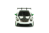 1:43 Porsche 911 (992) GT3 RS 2023 -- White w/Green Stripe -- Solido