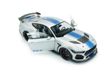 1:18 Shelby Mustang Super Snake 2025 -- Grey w/Blue Stripes -- Solido Ford