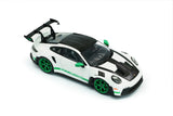 1:43 Porsche 911 (992) GT3 RS 2023 -- White w/Green Stripe -- Solido