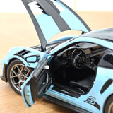 1:18 Porsche 911 (992) GT3 RS Coupe 2022 -- Gulf Blue w/Grey Wheels -- Norev