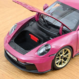 1:18 Porsche 911 (992) GT3 Coupe 2021 -- Ruby Star Red w/Gold Wheels -- Norev