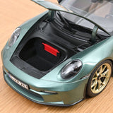 1:18 Porsche 911 (992) GT3 Coupe 2021 -- Green Metallic w/Gold Wheels -- Norev