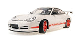 1:18 Porsche 911 (996) GT3 RS -- White w/Red Stripe -- Minichamps