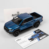 1:18 Ford Ranger Raptor -- Performance Blue -- Authentic Collectables