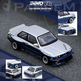 (Pre-Order) 1:64 BMW E30 M3 PANDEM -- Silver/Blue -- INNO64