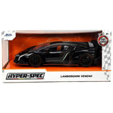 1:24 Lamborghini Veneno -- Black -- JADA: Hyper-Spec