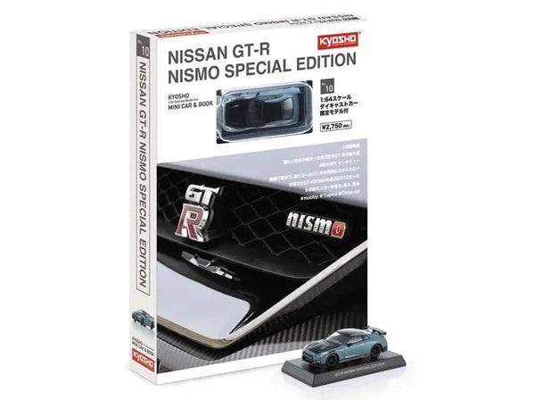 1:64 Nissan GT-R R35 Nismo w/Book -- Blue/Black -- Kyosho