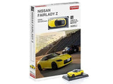 1:64 Nissan Fairlady Z w/Book -- Ikazuchi Yellow -- Kyosho 07117Y