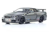 1:64 Nissan Skyline R34 GTR NISMO CRS Version -- Grey -- Kyosho 07130LGR