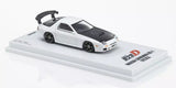(Pre-Order) 1:64 Initial D - Mazda RX7 Savanna (FC3S) -- White -- Kyosho 07133LC