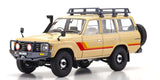 1:18 Toyota Land Cruiser 60 with Parts -- Beige -- Kyosho KS08956XBE