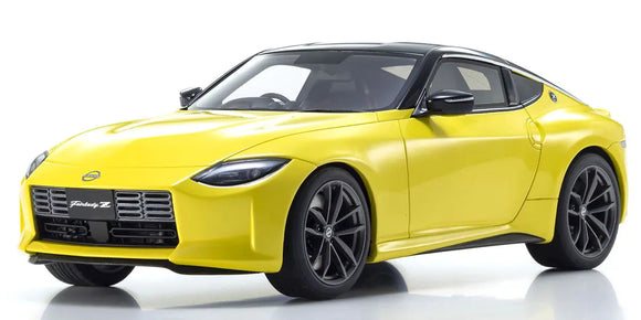1:18 Nissan Fairlady Z Coupe 2023 -- Yellow -- Kyosho Samurai