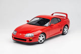 1:18 Toyota Supra A80 w/Car Lift -- Red -- LCD Models