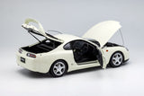1:18 Toyota Supra A80 w/Car Lift -- White -- LCD Models