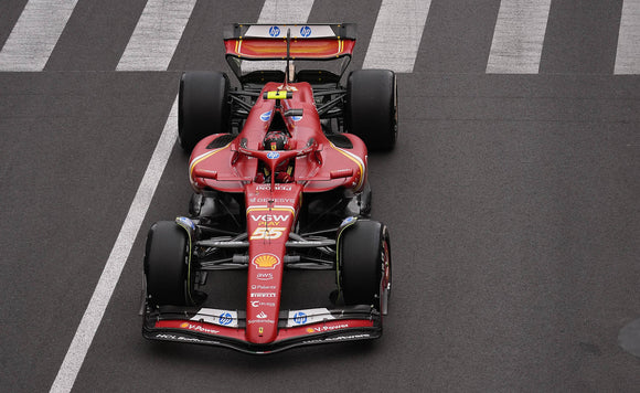 (Pre-Order) 1:43 2024 Carlos Sainz -- #55 Monaco GP -- Scuderia Ferrari SF-24 -- Looksmart F1