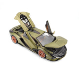 1:18 Lamborghini Sián FKP 37 -- Matt Green Metallic -- Bburago