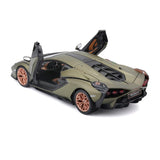 1:24 Lamborghini Sián FKP 37 -- Matt Green Metallic -- Bburago