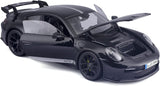 1:18 2022 Porsche 911 (992) GT3 -- Jet Black Metallic -- Maisto