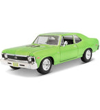 1:24 1970 Chevrolet Nova SS -- Metallic Green -- Maisto