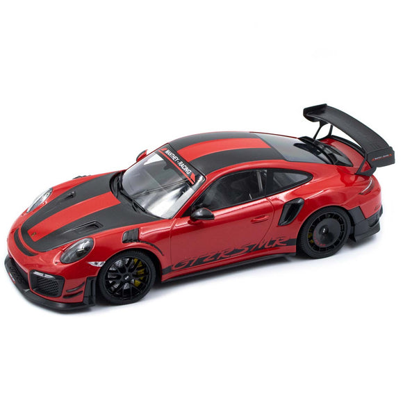 1:18 Porsche 911 GT2 RS MR Manthey Racing -- Red w/Black Wheels -- Minichamps