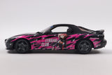 1:18 Mazda RX7 (FD3RS) Solido Wroks -- Itasha Club Black/Pink -- Solido
