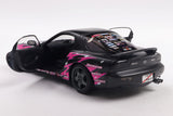 1:18 Mazda RX7 (FD3RS) Solido Wroks -- Itasha Club Black/Pink -- Solido