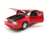 1:24 1993 Ford Mustang SVT Cobra -- Red -- Maisto