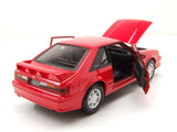 1:24 1993 Ford Mustang SVT Cobra -- Red -- Maisto
