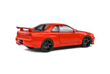 1:18 Nissan Skyline R34 GTR -- Active Red w/Black Bonnet -- Solido Modified