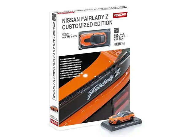 1:64 Nissan Fairlady Z Customised w/Book -- Orange -- Kyosho 07120P 1:64 Nissan Fairlady Z Customised w/Book -- Orange -- Kyosho 07120P