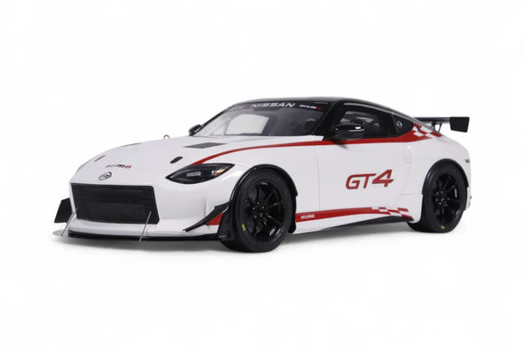 (Pre-Order) 1:18 Nissan Z GT4 -- White w/Black & Red -- Ottomobile