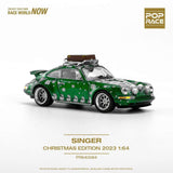 1:64 Porsche 911 (964) "Singer" -- Christmas Edition in Green -- Pop Race