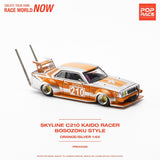 1:64 Nissan Skyline C210 -- Bosozoku Style Orange/Silver -- Pop Race