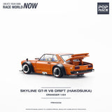 1:64 Nissan Skyline GT-R (KPGC10) Hakosuka-- V8 Drift Car Orange-- Pop Race