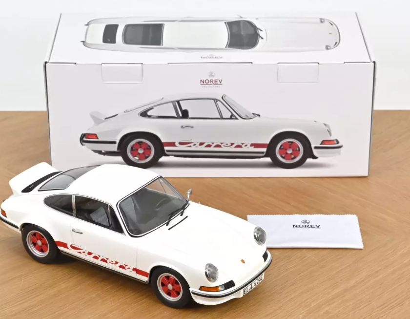 1:12 Porsche 911 Carrera RS 2.7 Coupe 1973 -- White/Red -- Norev