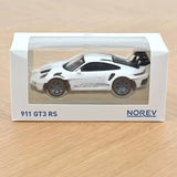 1:43 Porsche 911 (992) GT3 RS 2022 -- White w/Blue Stripes -- Norev