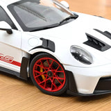 1:12 Porsche 911 (992) GT3 RS Coupe 2022 -- White w/Red Wheels -- Norev