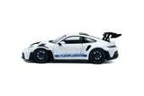 1:18 Porsche 911 (992) GT3 RS 2024 -- White w/Blue Stripes -- Solido