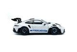 1:18 Porsche 911 (992) GT3 RS 2024 -- White w/Blue Stripes -- Solido