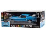 1:18 1968 Ford Mustang Fastback - Rainbow of Colours - Sierra Blue -- Greenlight
