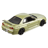 1:43 Nissan Skyline R34 GTR V-Spec II NUR Nismo -- Green -- Hot Wheels